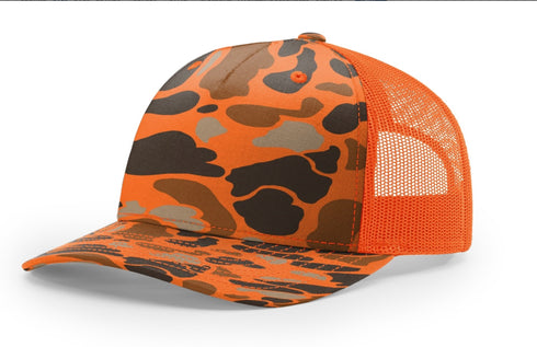 5 Panel Richardson Camo Trucker 112PFP
