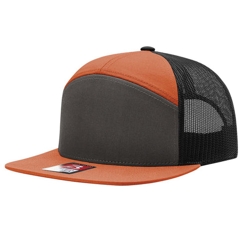 Richardson 168 7 panel Leather Patch Hat