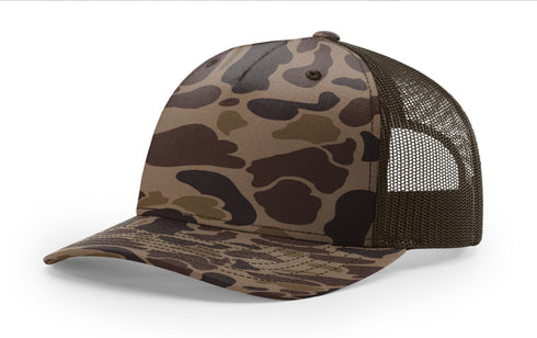 5 Panel Richardson Camo Trucker 112PFP