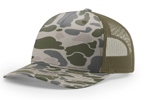5 Panel Richardson Camo Trucker 112PFP