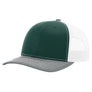 DARK GREEN/WHITE/HEATHER GRAY