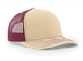 KHAKI/BURGUNDY
